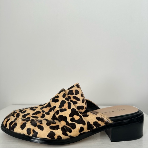 MI PIACI ‘Scotty’ Leopard Print Pony Hair Mule Loafers Women’s Size EU 41 - Picture 4 of 13